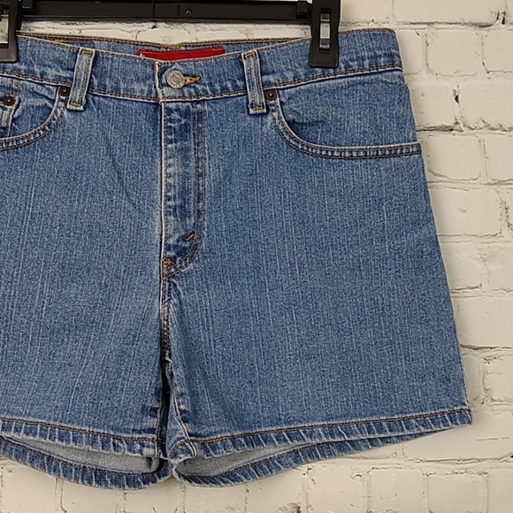 Vtg Levi' Denim Blue Jean Shorts 9 JR Low Stretch - Picture 7 of 8
